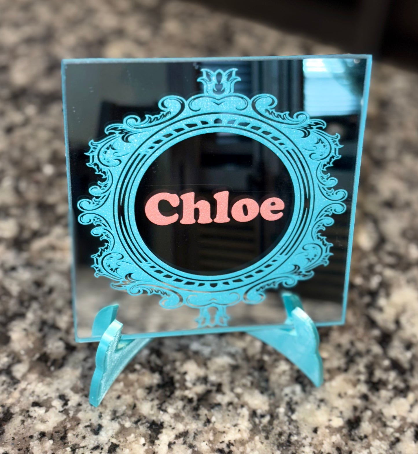 Antique Name On Mirror