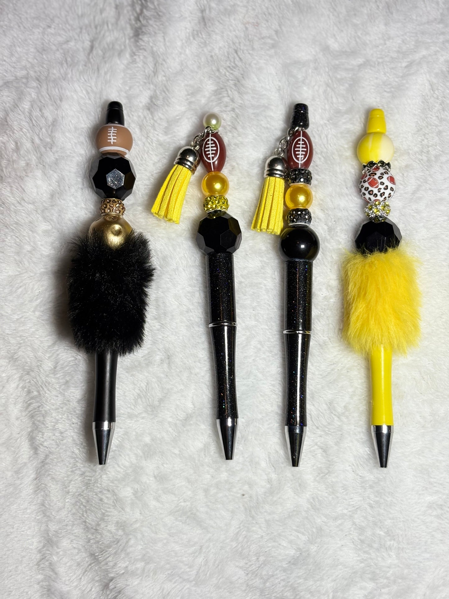 Football beaded ink pens