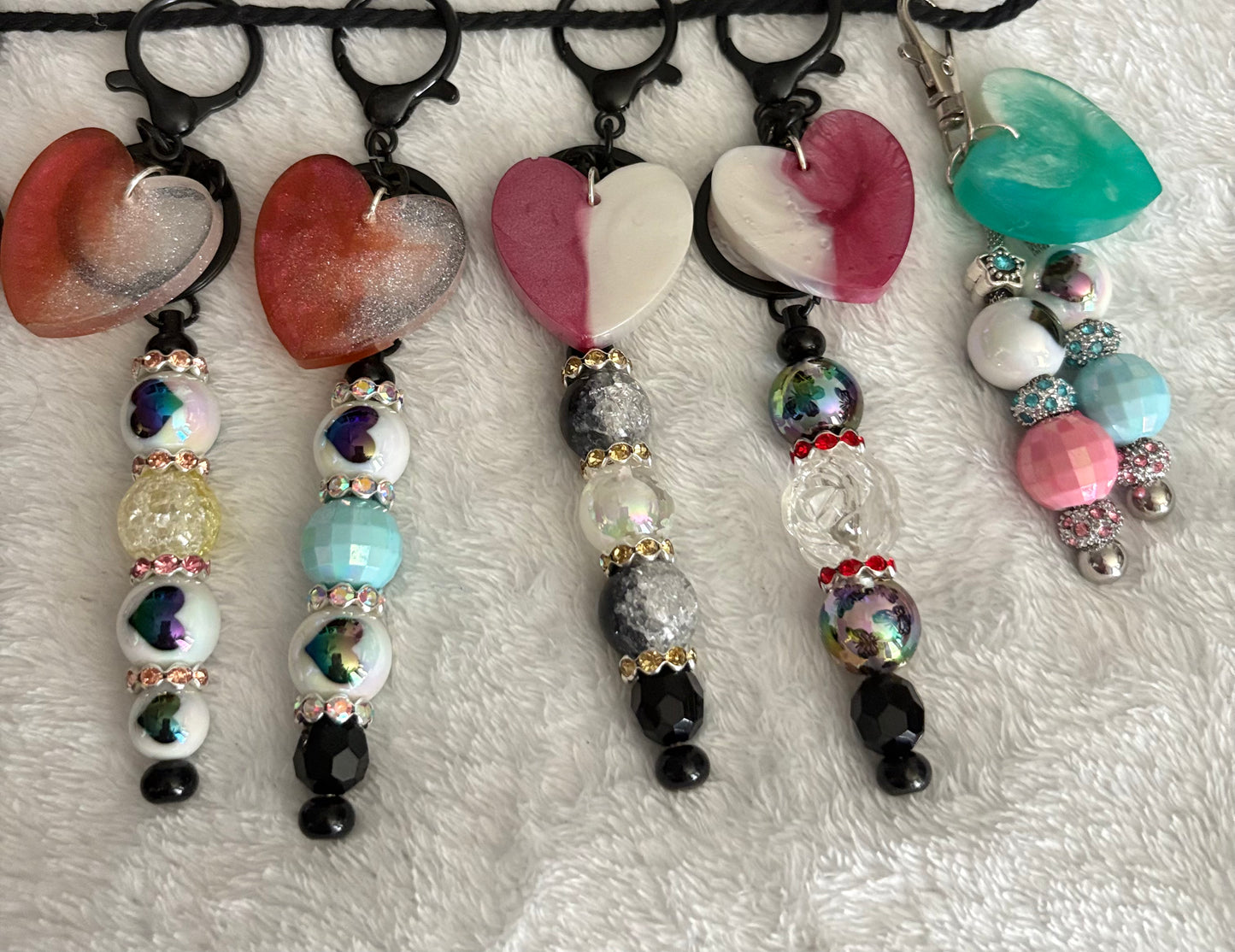 Keychains with hearts