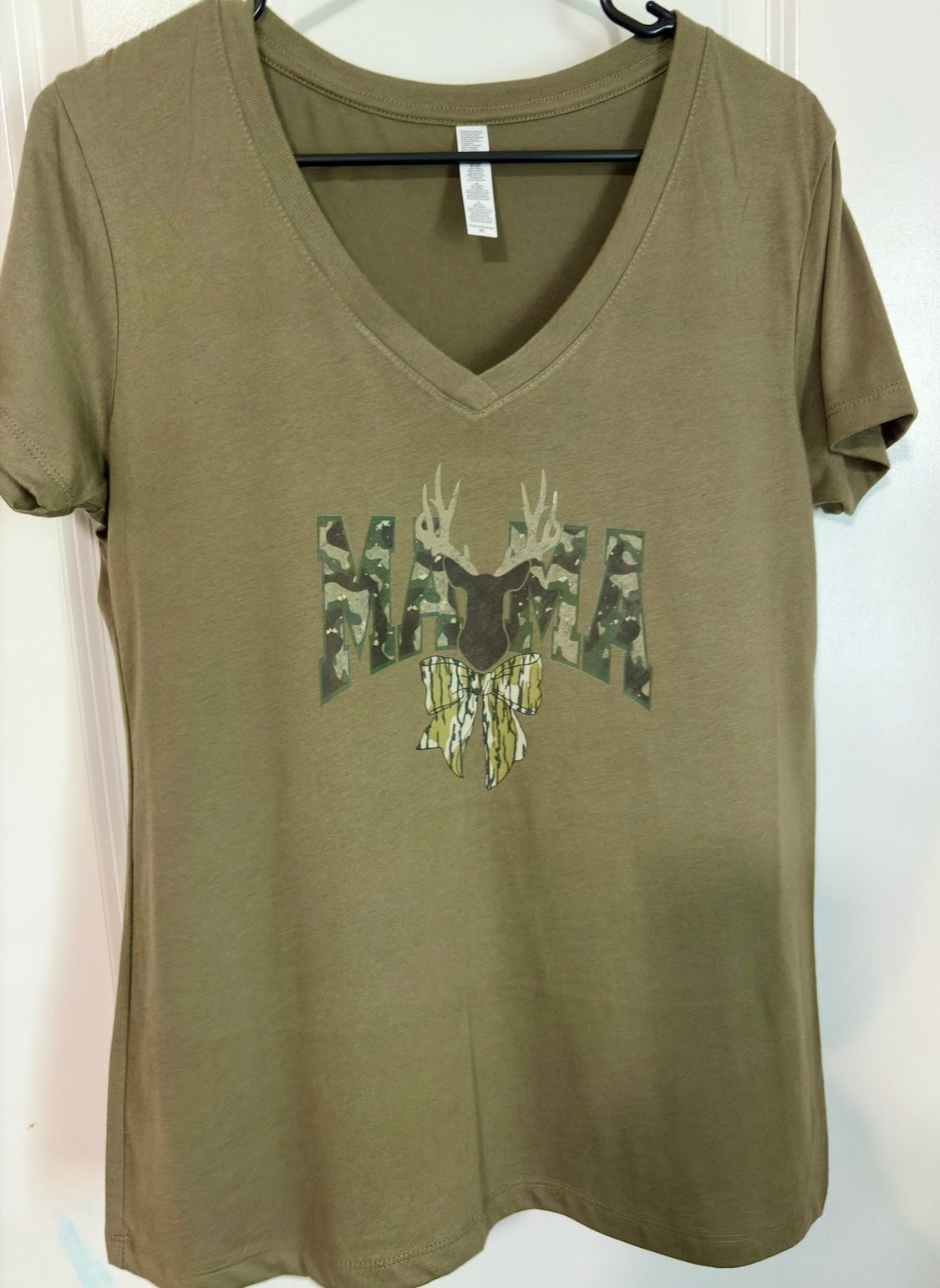 Mama with Deer horns and a bow