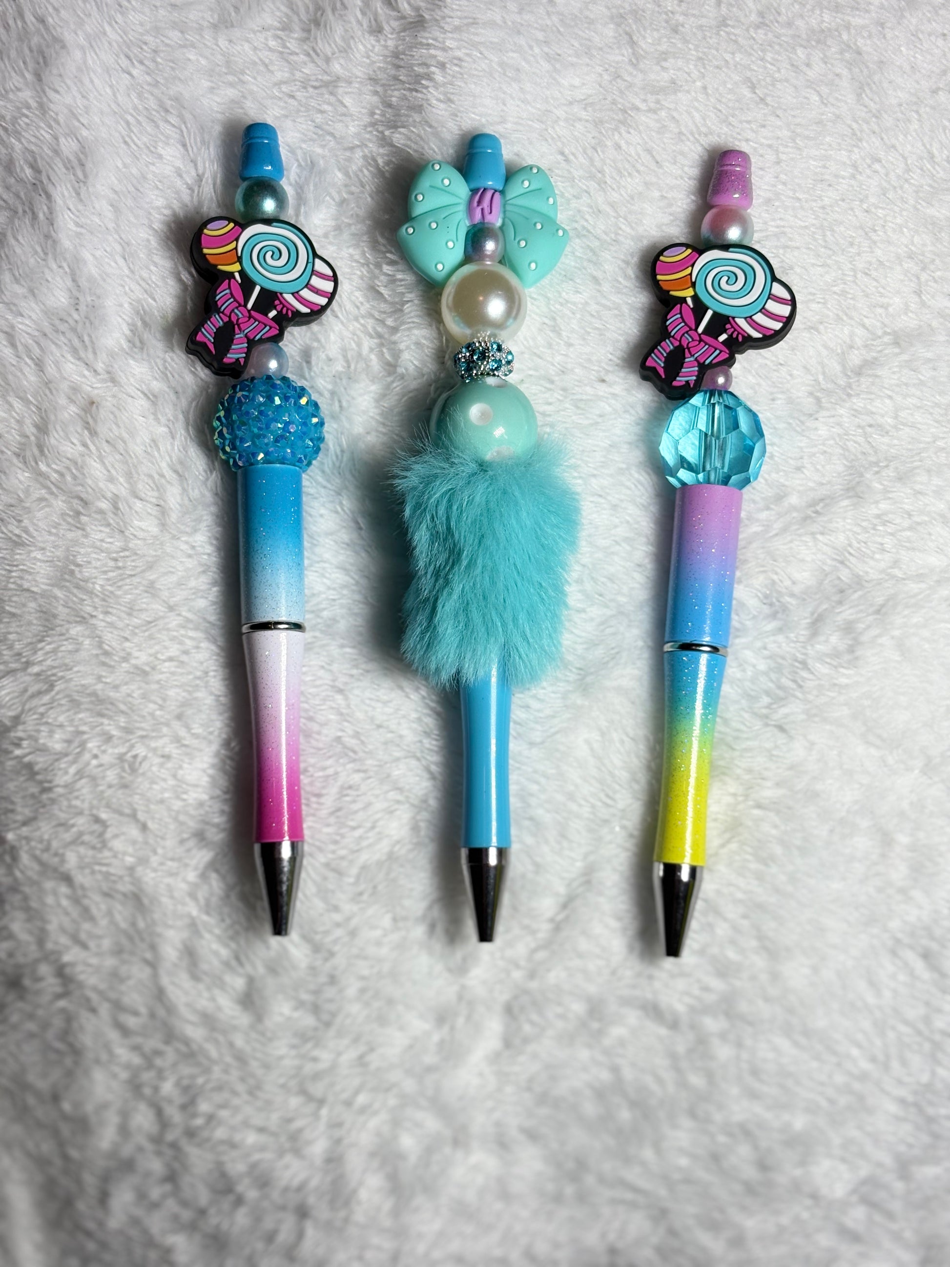 Candy beaded ink pens