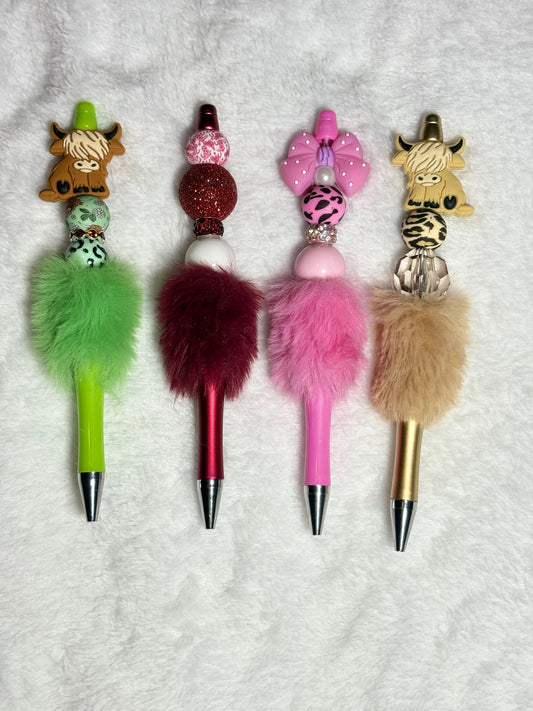 Cow beaded ink pens
