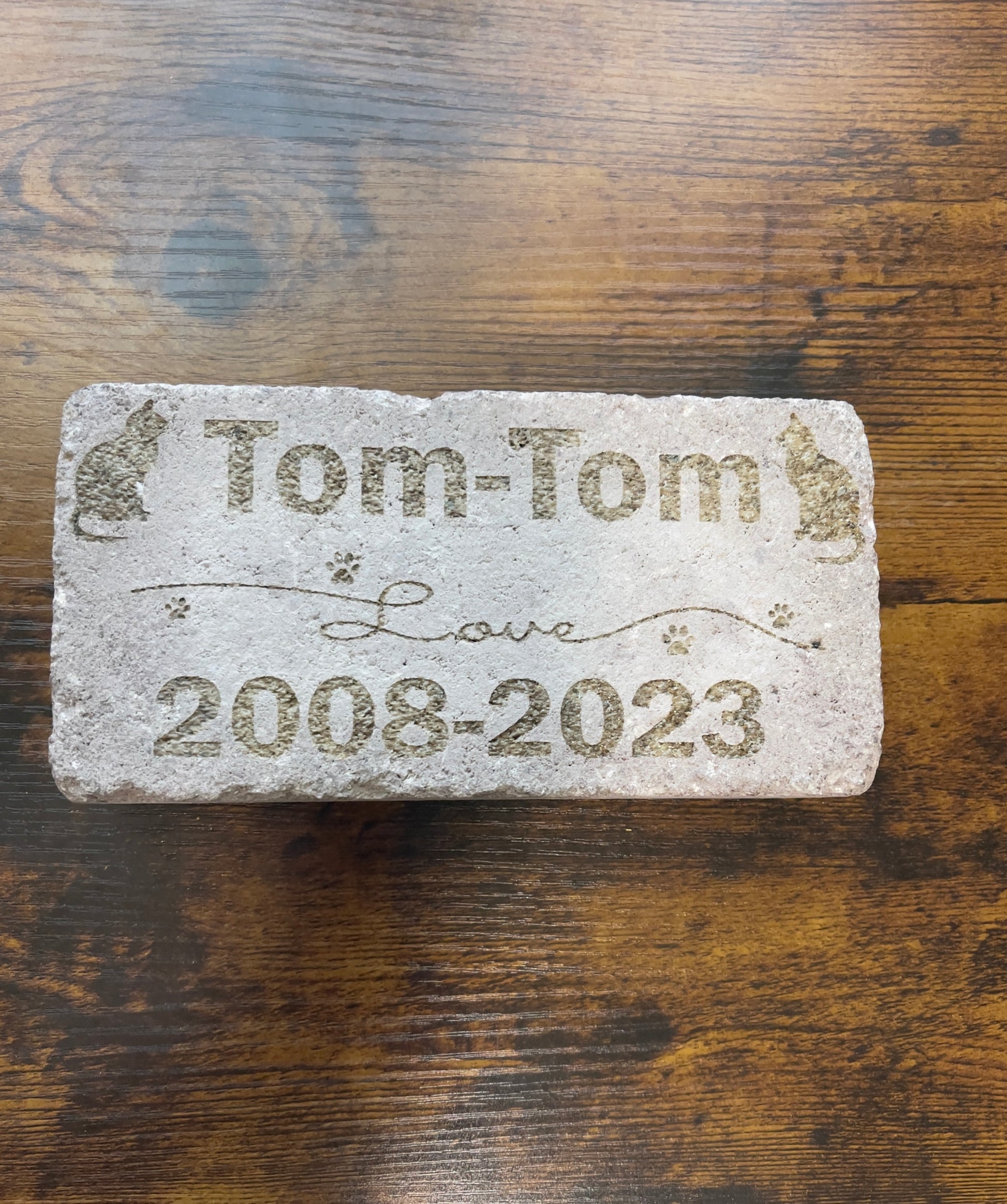 Engraved Brick for garden customize with name or design $35