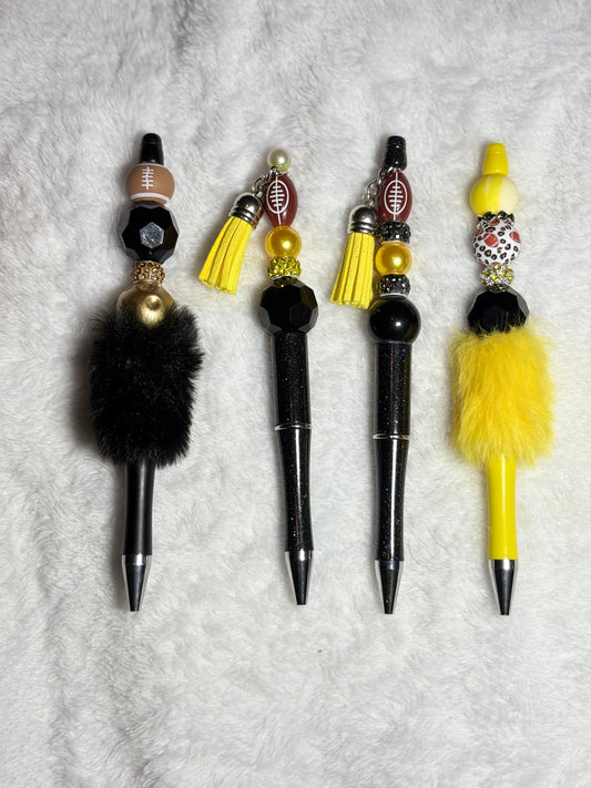 Football beaded ink pens