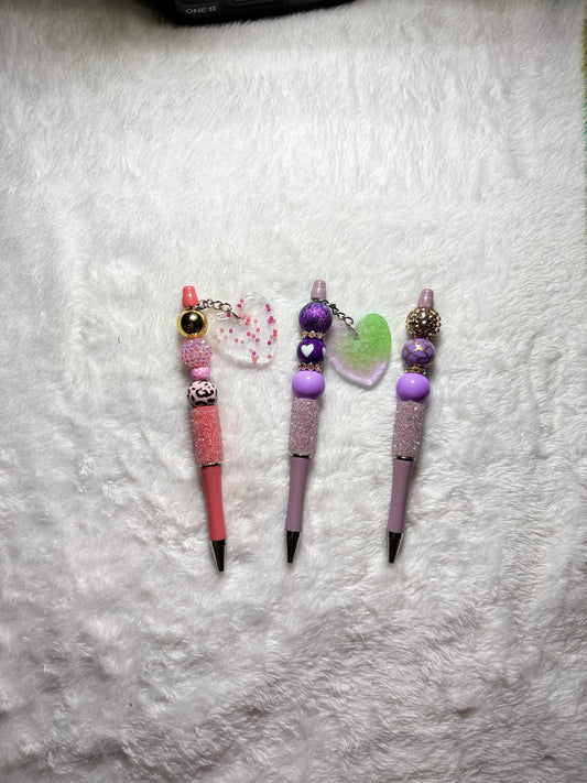 HeartBeadedPen