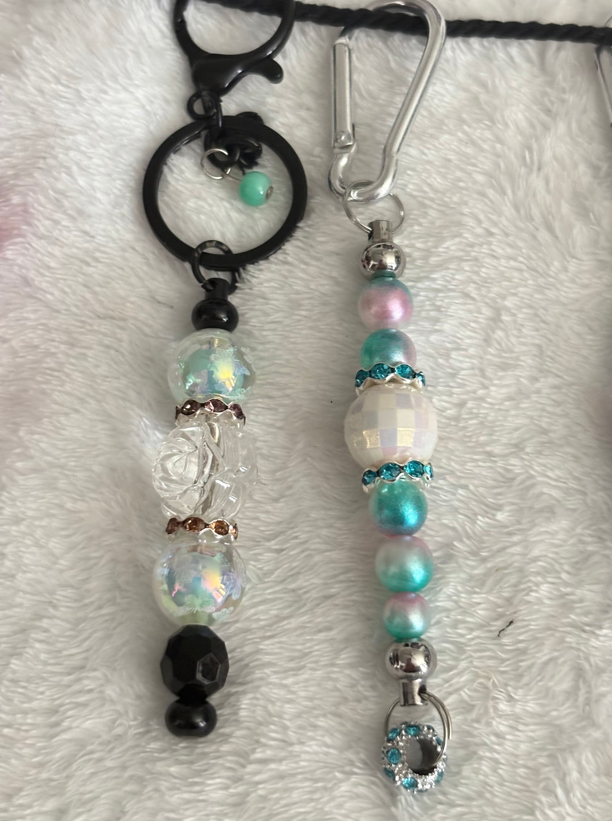 Keychains with beads