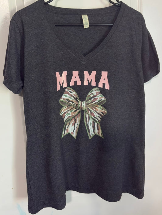 Mama with camo bow
