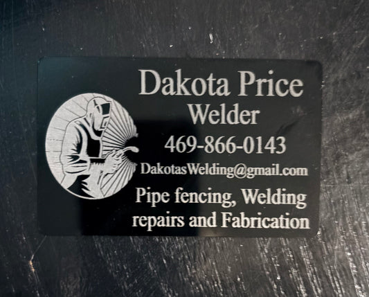 Metal Business Card - Black