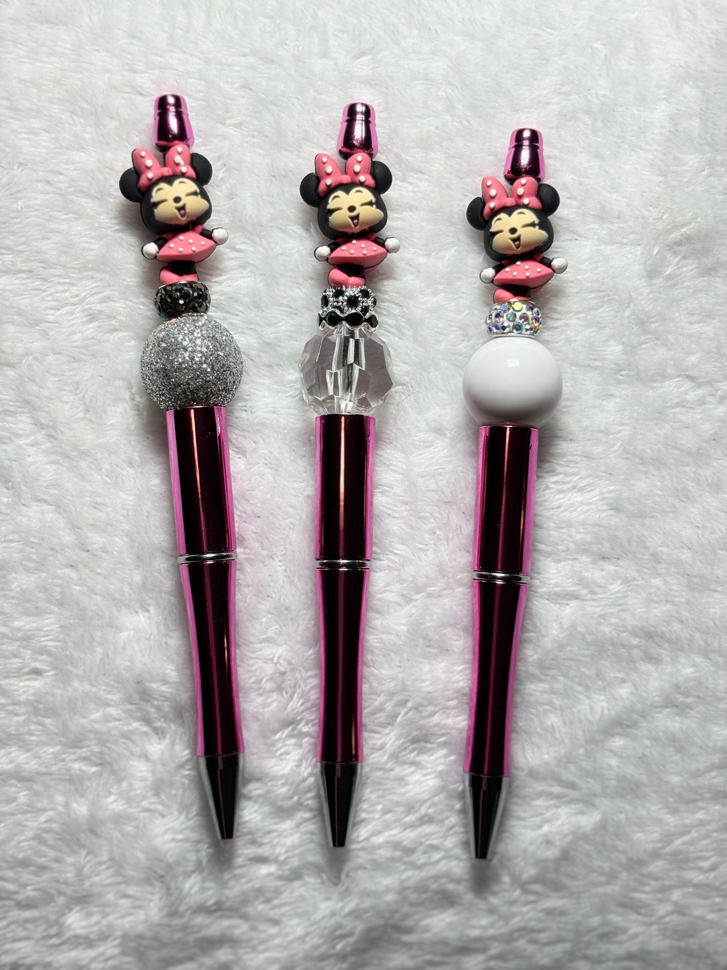 Minnie Mouse Beaded ink pens