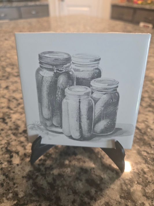 Pickle tile decor